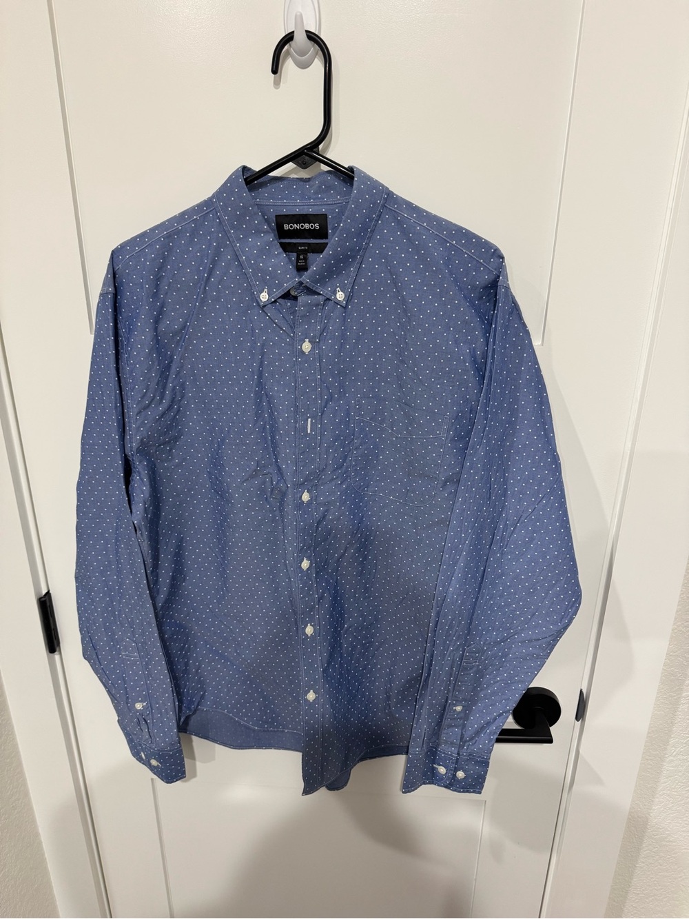 Bonobos Men's Blue Microdot Button-Down Shirt